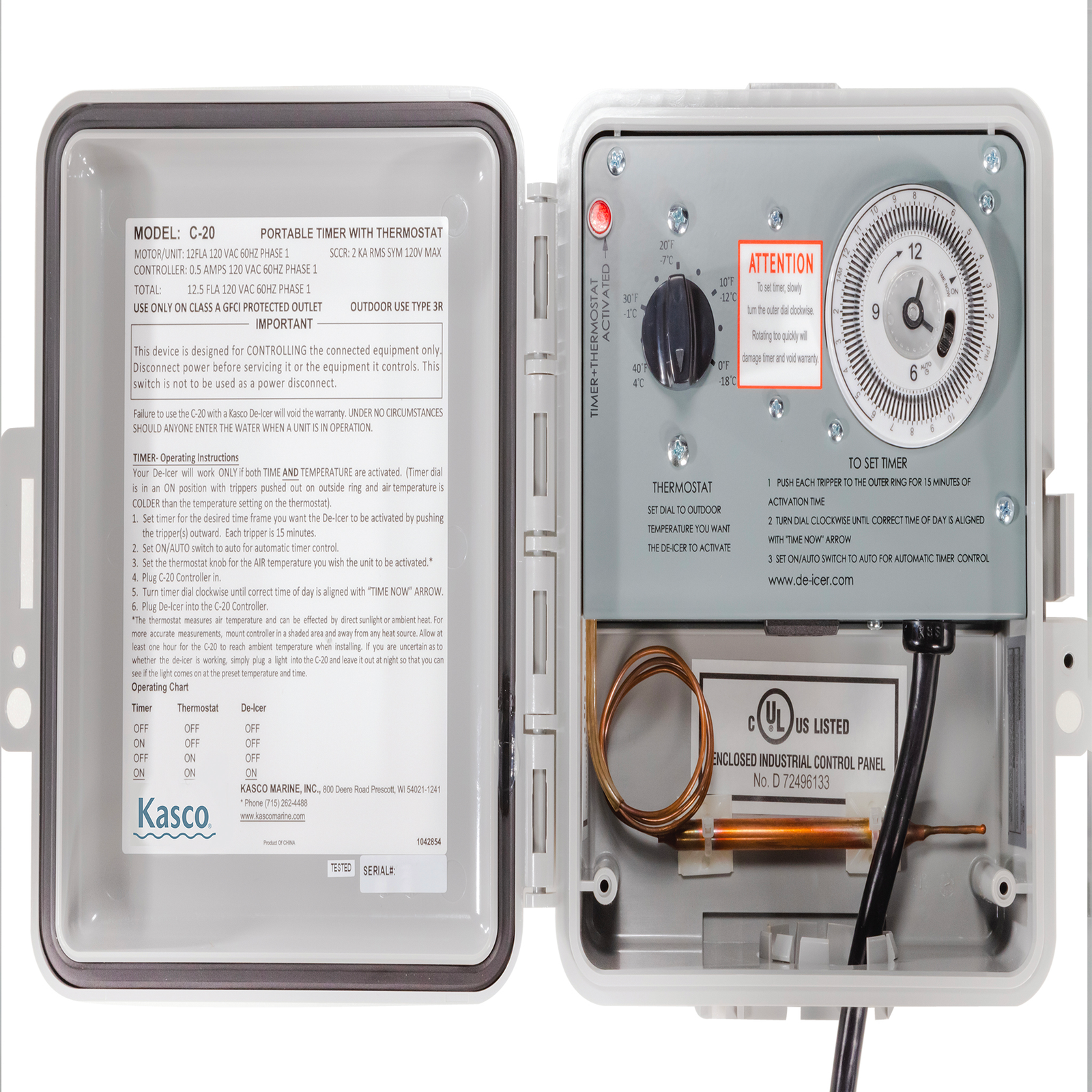 Kasco Marine C-20 De-icer Control Panel